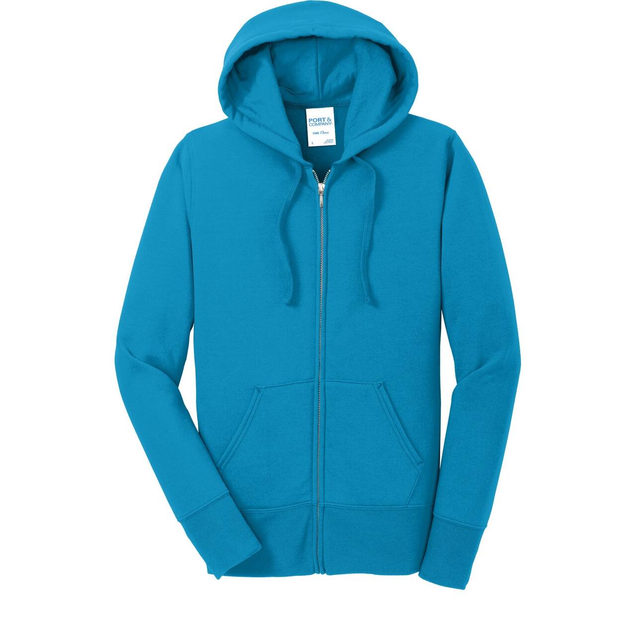 Port & Company® Ladies Core Fleece Full-Zip Hooded Sweatshirt